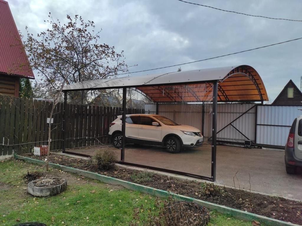Прозрачные шторы ПВХ для навеса под автомобиль в Эртиле